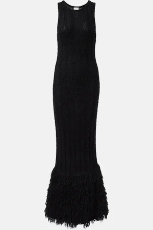 Khaite Fiore silk and cashmere maxi dress