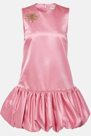 ALÉMAIS Neptuna embellished satin minidress