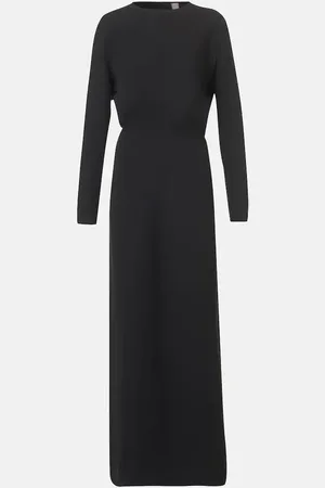 Totême Draped cady maxi dress