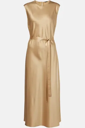 Joseph Garnier silk satin midi dress