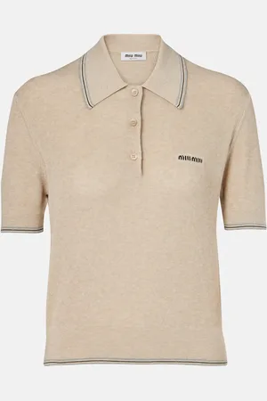 Miu Miu Cotton-blend polo sweater