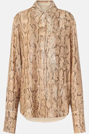 DRIES VAN NOTEN Sequined snake-effect shirt