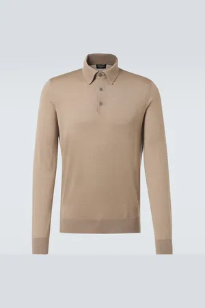Ermenegildo Zegna Cashmere and silk polo sweater