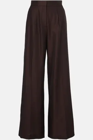 Joseph Alanel silk and cotton wide-leg pants