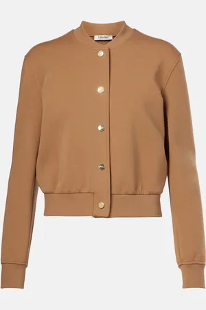 Max Mara Cotton-blend cropped jacket
