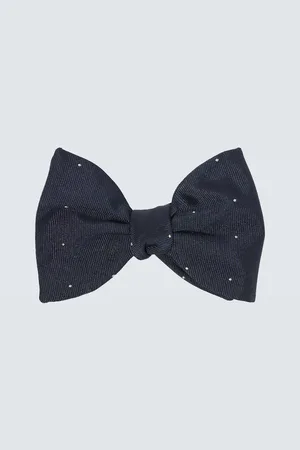 Dunhill Polka-dot silk bow tie
