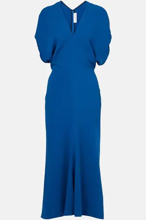 Victoria Beckham CrÃªpe satin midi dress