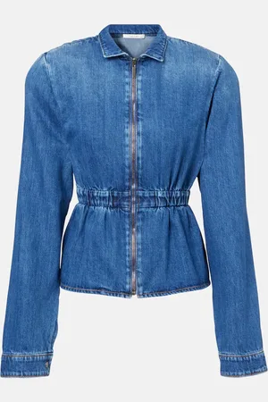 Nensi Dojaka Gathered denim jacket