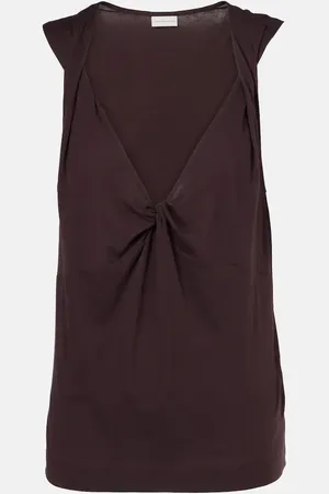 DRIES VAN NOTEN Gathered cotton top
