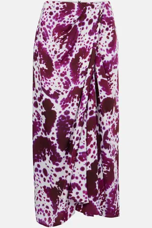 DRIES VAN NOTEN Gathered midi skirt