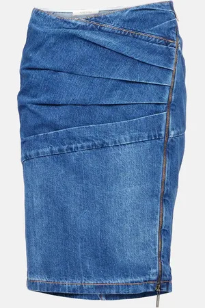 Nensi Dojaka Denim midi skirt