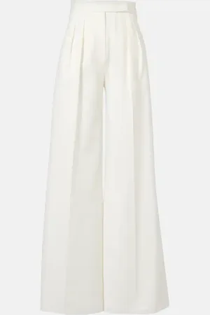 Max Mara Chenzia high-rise cotton wide-leg pants