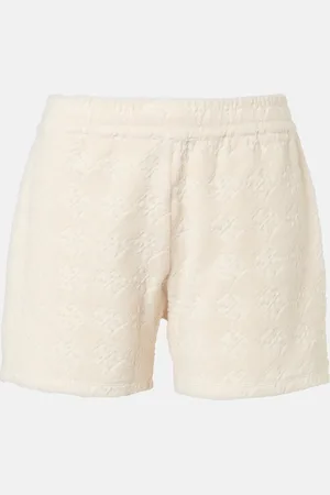 Tory Burch Jacquard cotton-blend terry shorts