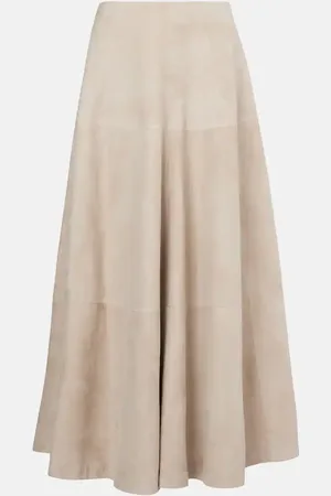 Altuzarra Varda suede maxi skirt