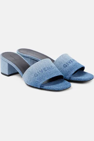 Givenchy Logo denim mules