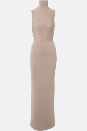 Nensi Dojaka Gwyneth knitted corset maxi dress