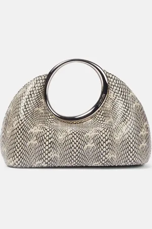 Jacquemus Calino Small snake-effect leather tote bag