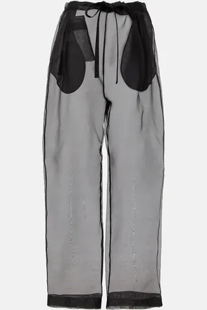 Khaite Trenton silk-blend organza wide-leg pants