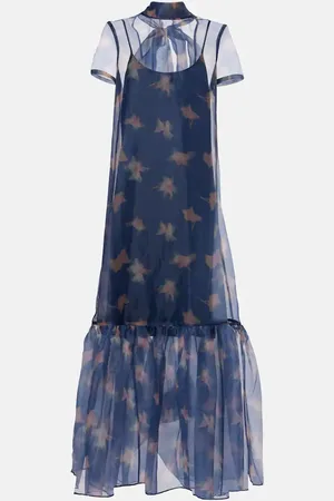 Staud Calluna ruffled organza maxi dress