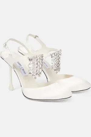Jimmy Choo Verity 95 embellished satin pumps