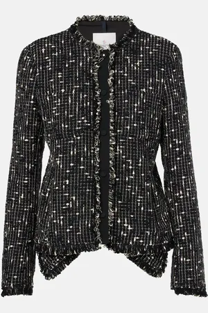 Moncler Verneuil peplum tweed jacket