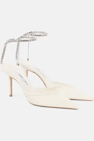 Jimmy Choo Saeda 85 crystal-embellished pumps