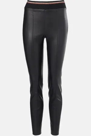 Brunello Cucinelli Leather slim pants