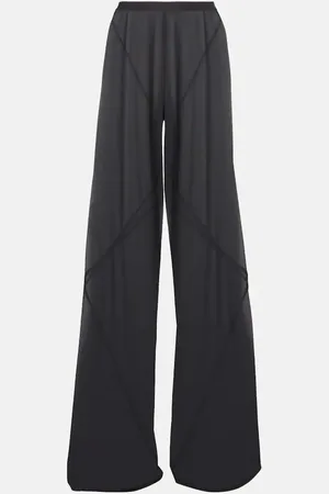 Rick Owens Farrah Bias crÃªpe jersey wide-leg pants
