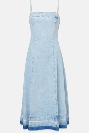 Simkhai Clarissa denim midi dress