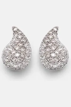 Roxanne First Happy Tears 14kt white gold stud earrings with diamonds