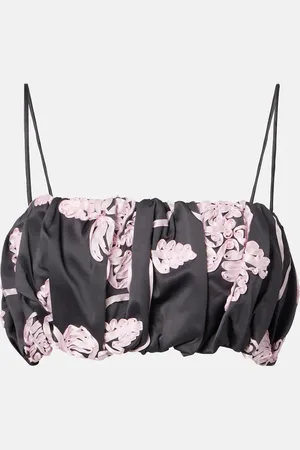 ROTATE Pinstripe crop top