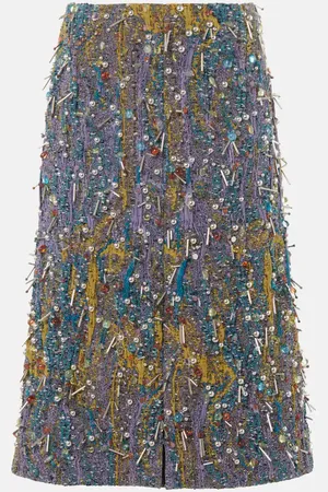 DRIES VAN NOTEN Embellished pencil skirt