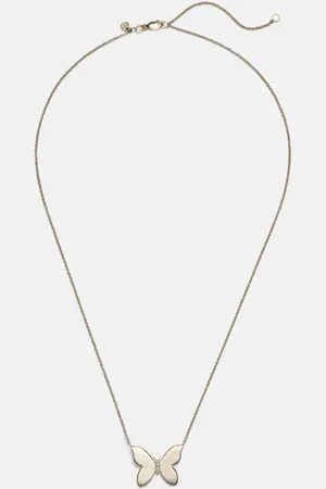 Sydney Evan Butterfly 14kt necklace with diamonds