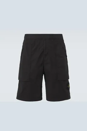 Stone Island Compass cotton-blend cargo shorts