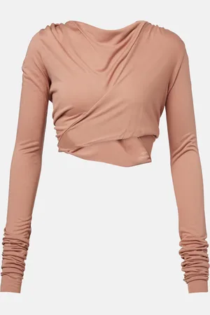 Rick Owens Jade jersey crop top