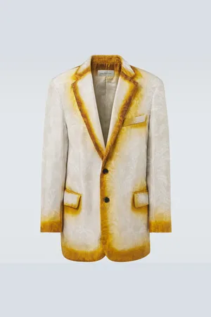 DRIES VAN NOTEN Silk jacquard blazer