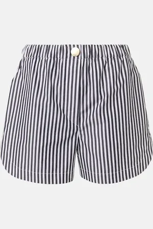 Sportmax Muscari striped cotton shorts