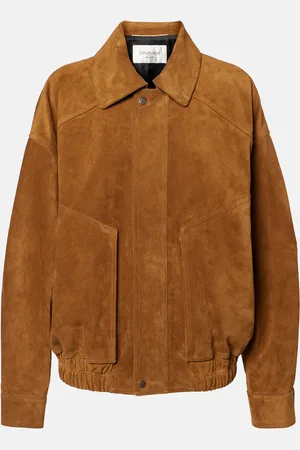 Saint Laurent Suede bomber jacket
