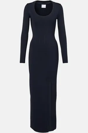 GALVAN Atalanta knitted maxi dress