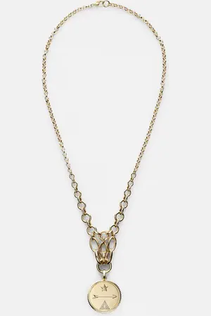 Foundrae Dream Lattice 18kt chain necklace with diamonds