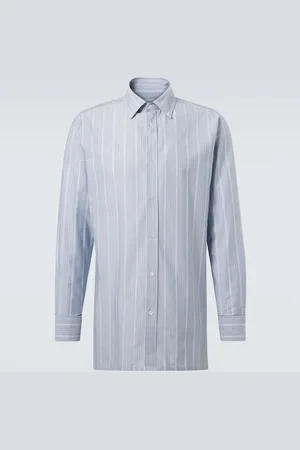 Maison Margiela Striped cotton poplin shirt