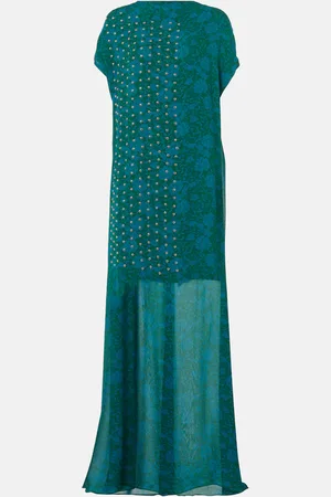 DRIES VAN NOTEN Printed embellished maxi dress