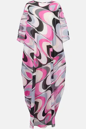 Puccini Onde cotton muslin kaftan