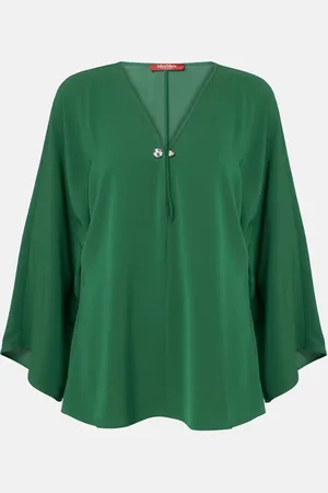 Max Mara Umile crystal-embellished cady blouse