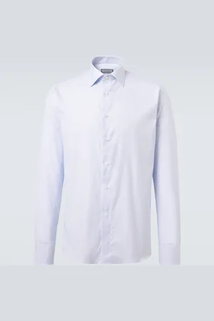CANALI Striped cotton shirt