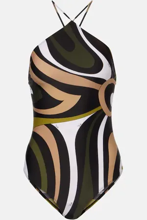 Puccini Onde halterneck swimsuit