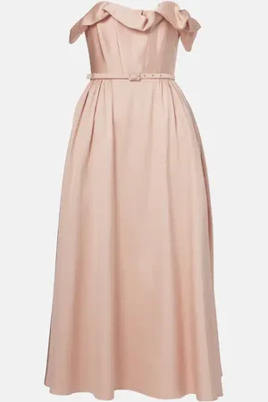 Roland Mouret Strapless ruffled midi dress