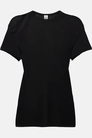 Totême Knitted silk t-shirt