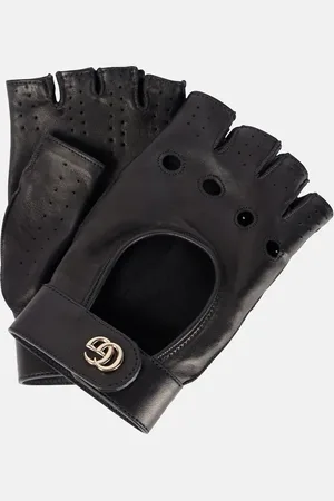 Gucci GG leather gloves