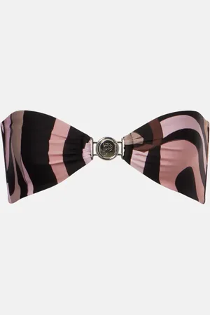 Puccini Marmo bandeau bikini top